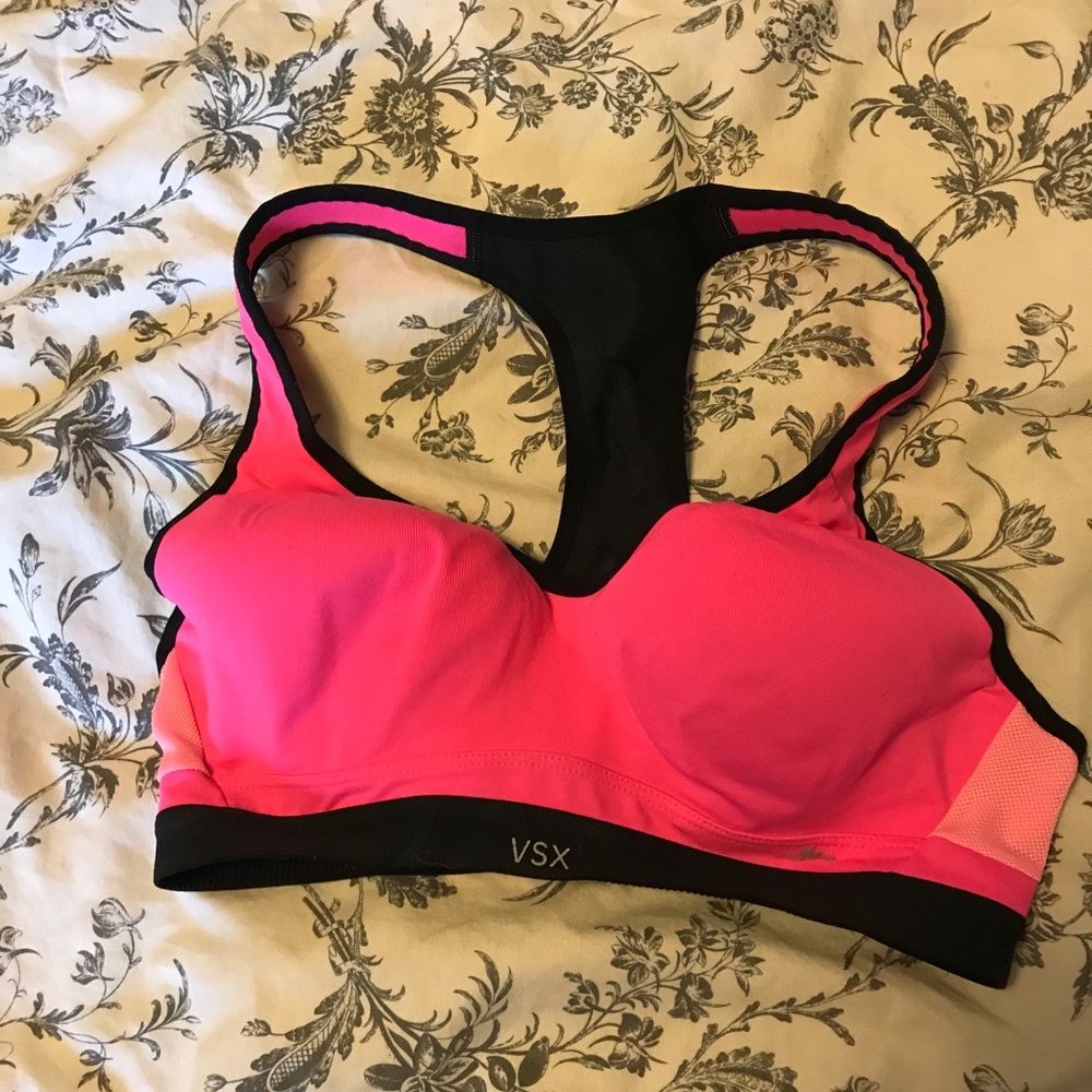 Victoria’s Secret sports bra. Pink 34B